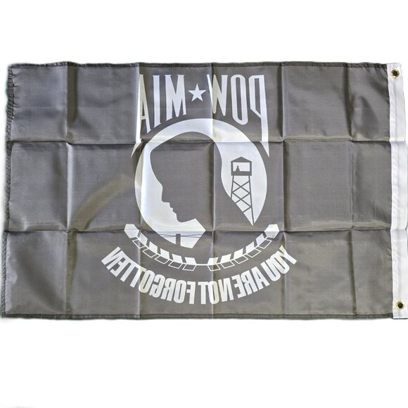 POW MIA Flag 2x3 You Are Not Forgotten NEW Prisoner Of War House Banner Grommets - Picture 4 of 4